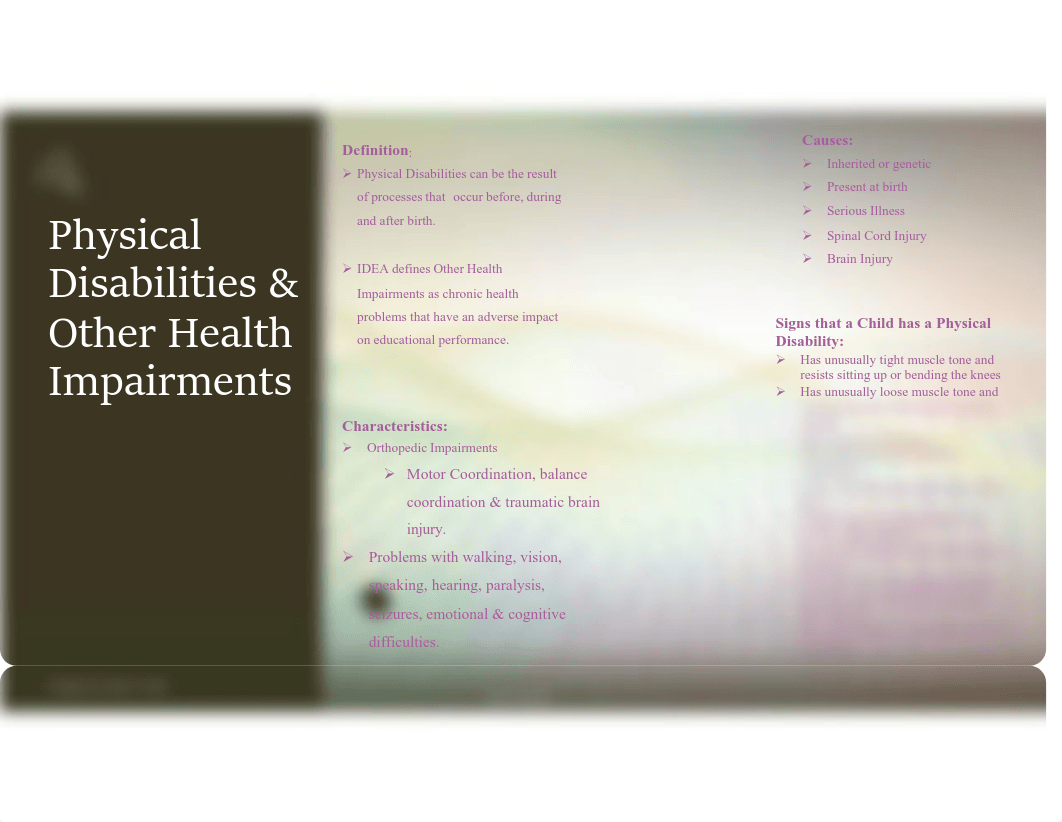 Physical Disabilities & Other Health Impairments Fact Sheet.pdf_dqgiauk6xqh_page1