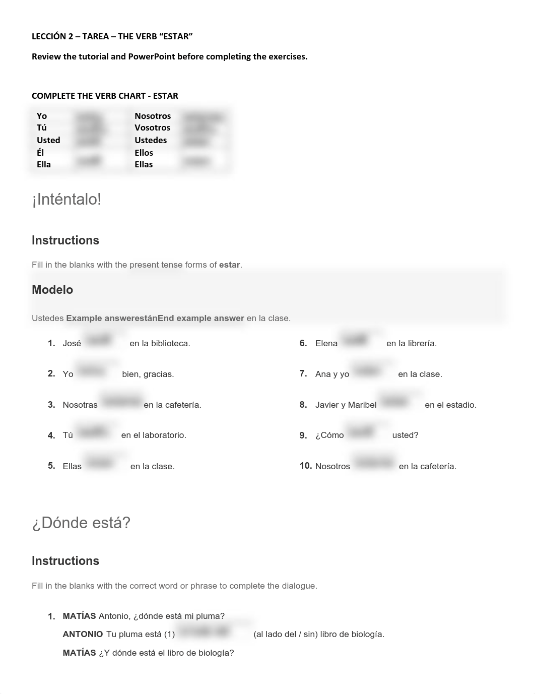 Leccion 2 - Tarea - Estar - Fillable COMPLETED.pdf_dqgldh98tk6_page1