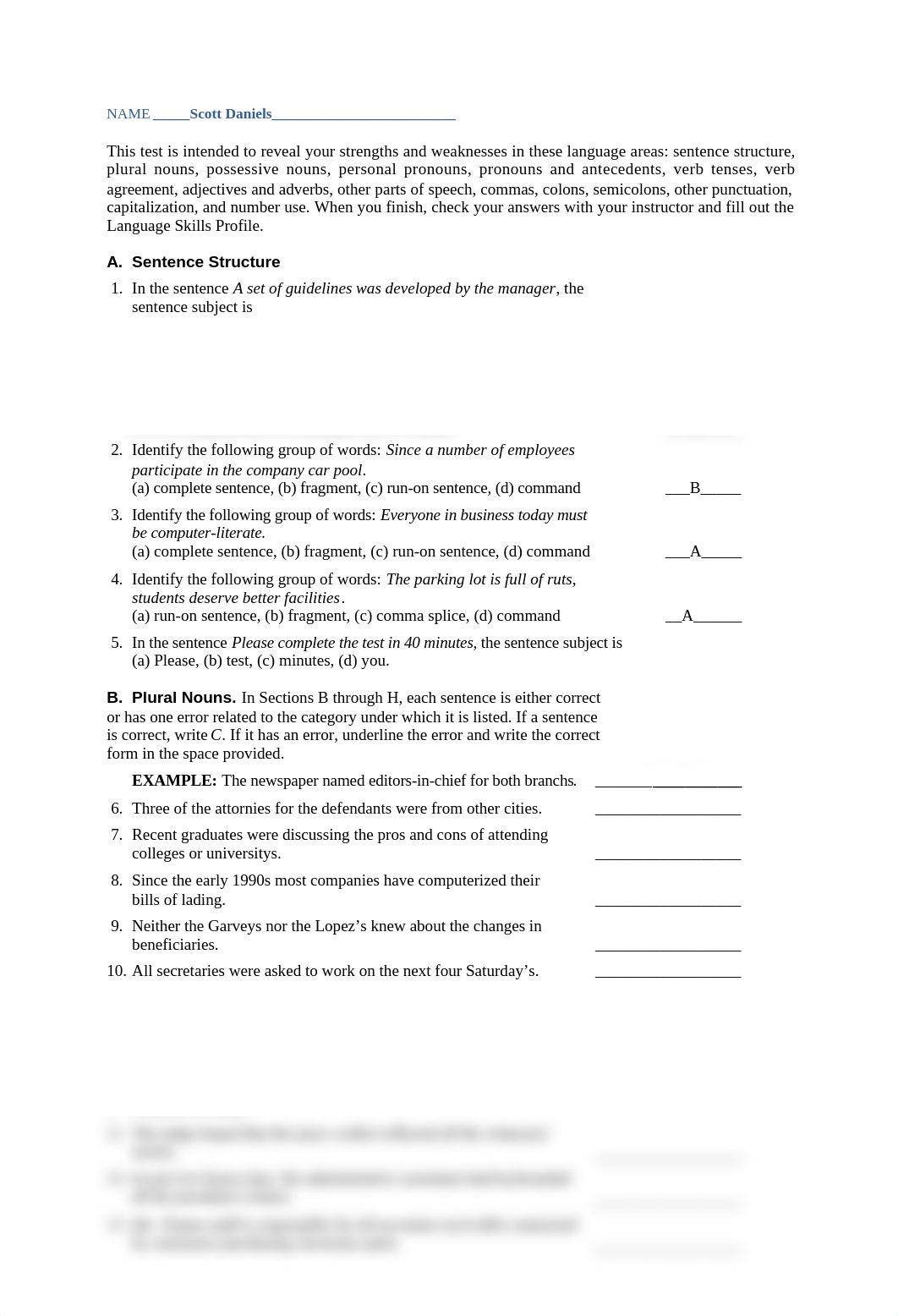 chapter 3 grammar diagnostic test_dqglpws5ydf_page1