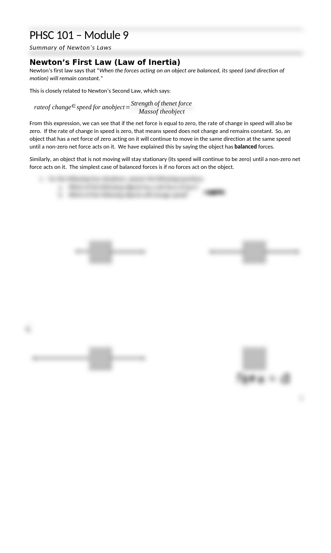 PHSC 101 - Module 8 - Summary of Newton's Laws.docx_dqgvy1wkry4_page1