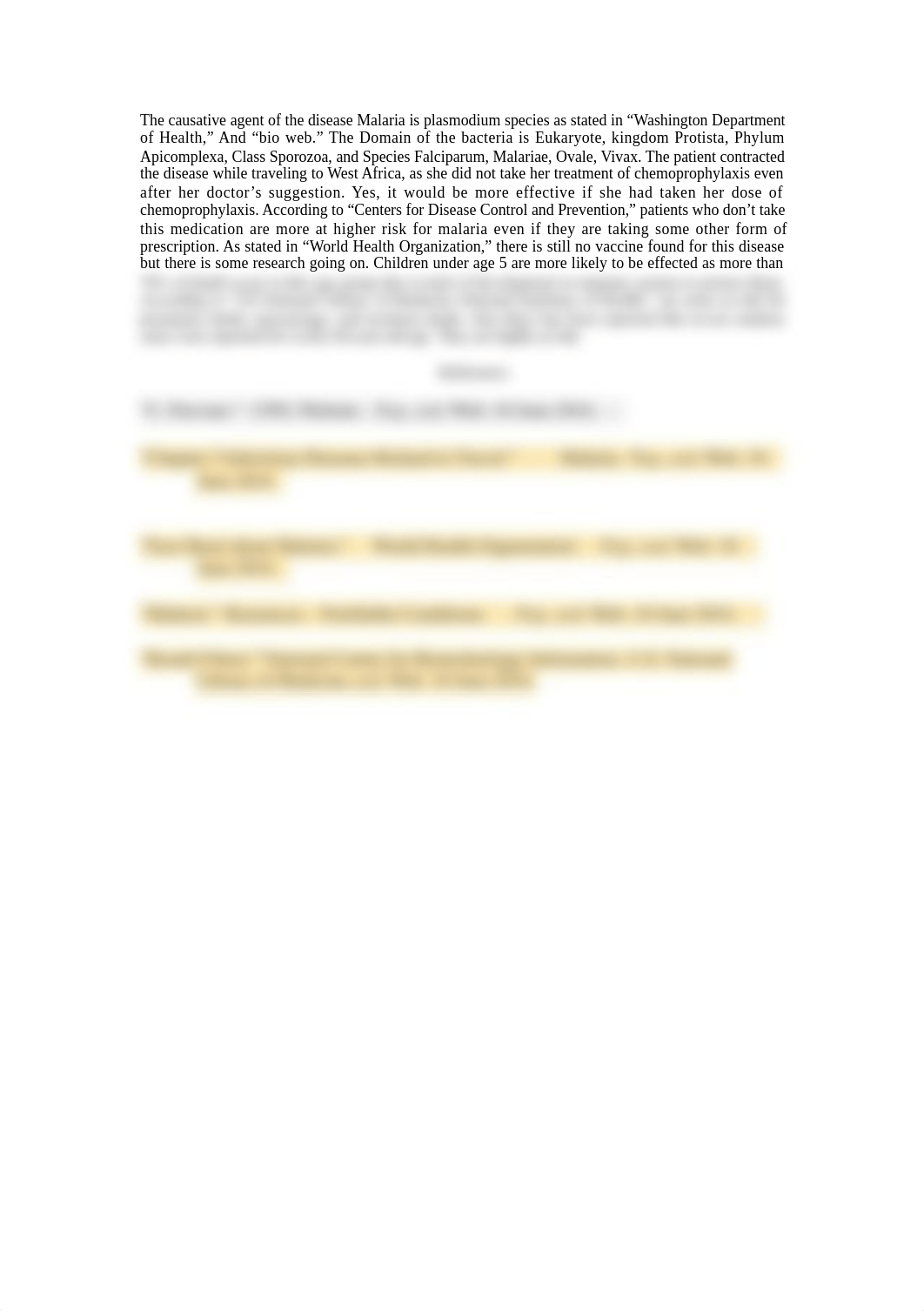 The causative agent of the disease Malaria is plasmodium species as stated in.docx_dqh2z9n8wd7_page1