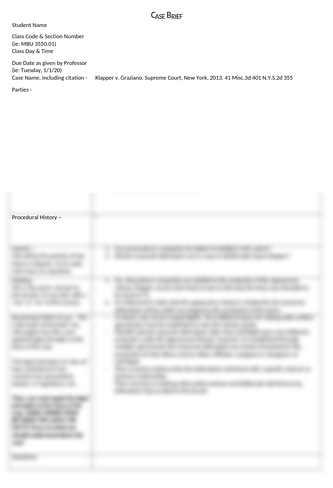 Klapper v Graziano Case brief.docx_dqh7tne4p1b_page1