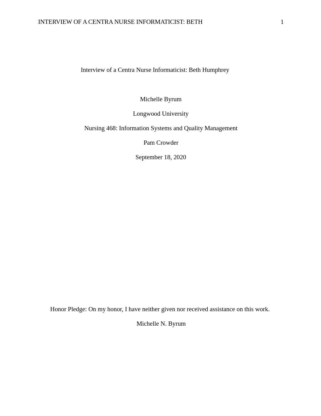 Michelle Byrum Informatics Interview Paper.docx_dqhgzcrbkiw_page1