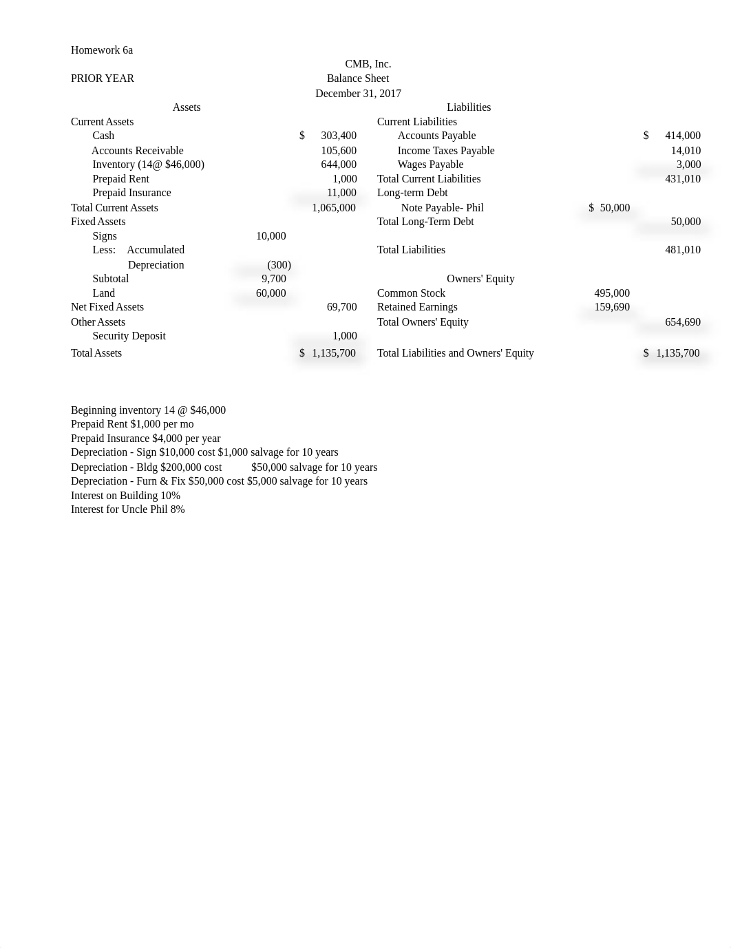 HW#6 - Mod 6a -Pg 114 Prob 6-5 Chris's Mercedes Biz  Yr4(1).xlsx_dqhxiugez14_page1