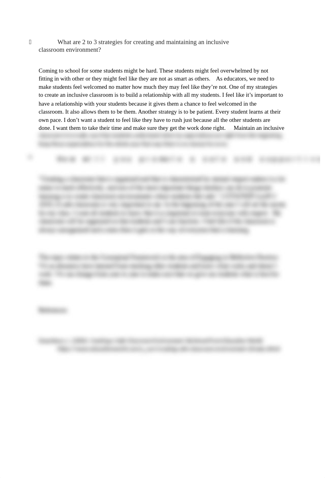 What are 2 to 3 strategies for creating and maintaining an inclusive classroom environment.docx_dqiet4jvot4_page1