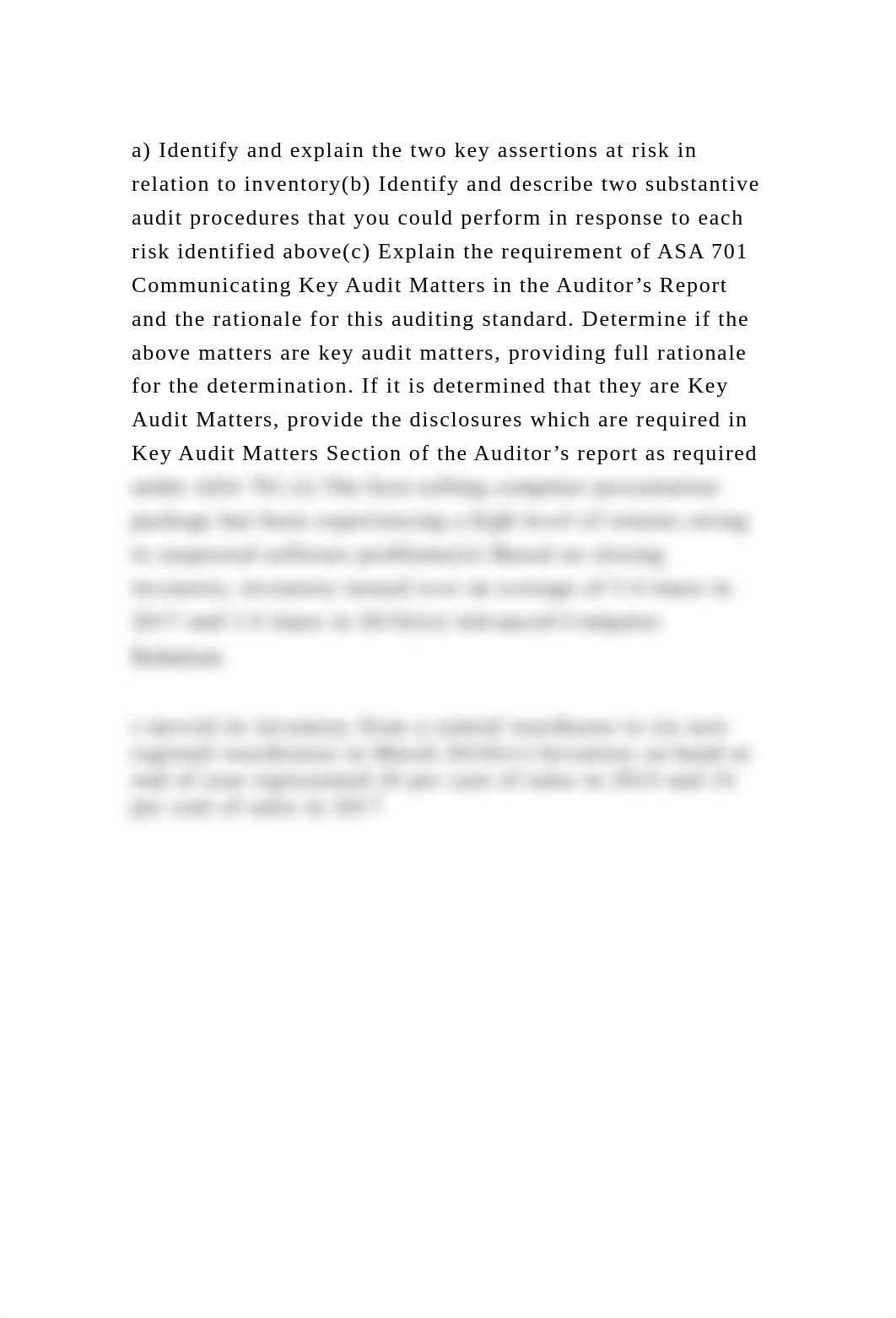 a) Identify and explain the two key assertions at risk in relation t.docx_dqijb08vsij_page2