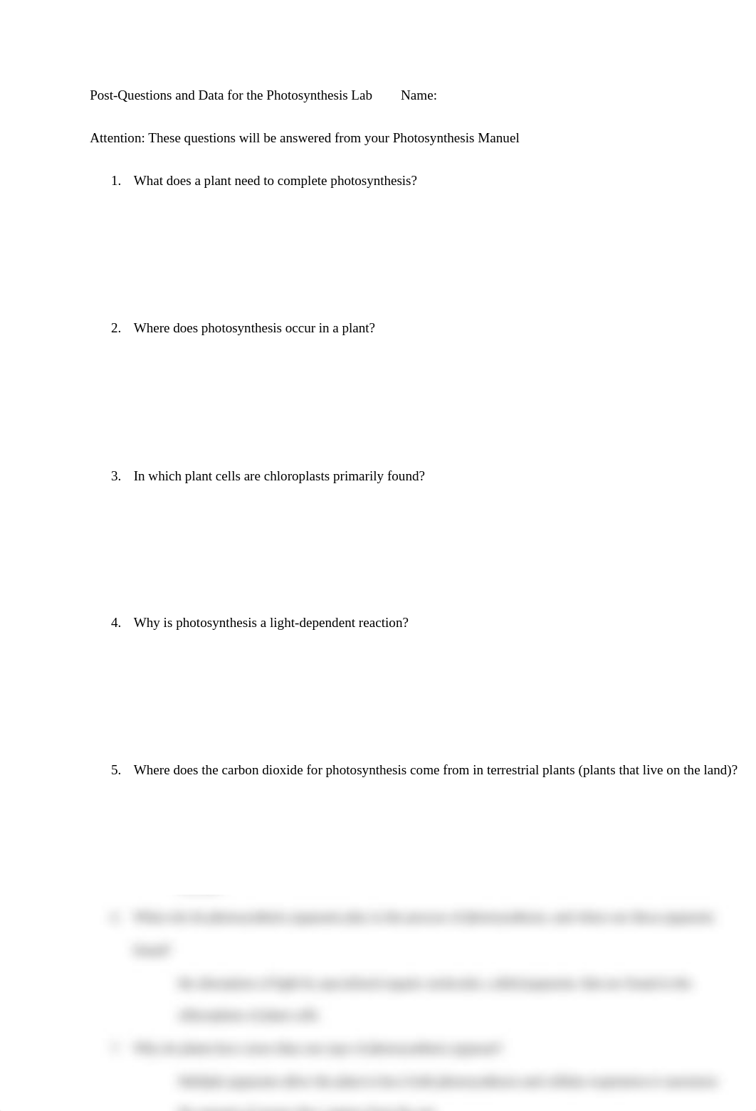 Photosynthesis lab- post questions and data.docx_dqijxu8ysz5_page1