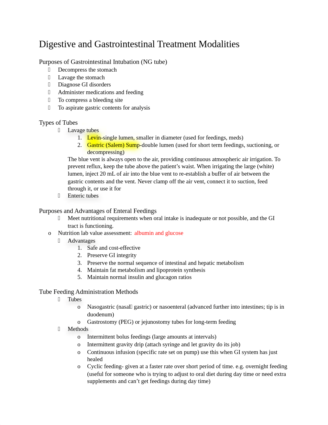 Gastrointestinal Treatment  Modalities (Exam 5).docx_dqjf6icd21g_page1