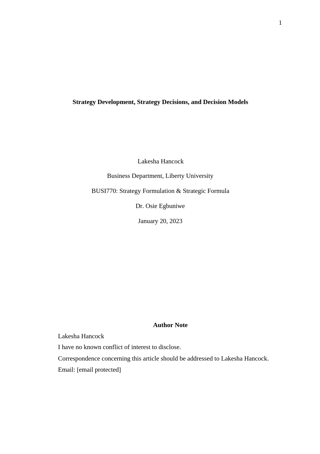 Lhancock_BUSI770 Discussiontrategy Development, Strategy Decisions, Decision Models.docx_dqjkln9yflg_page1