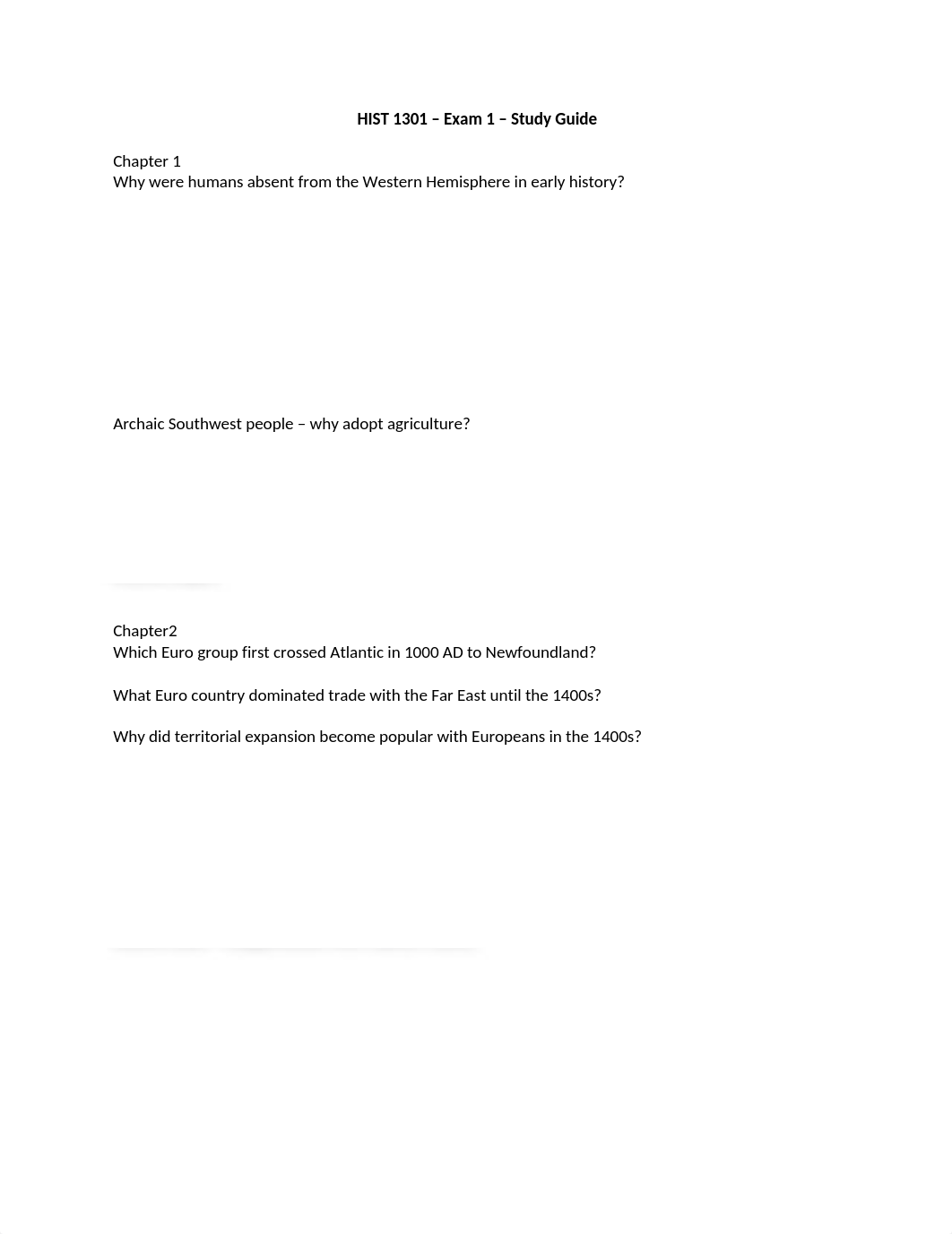 HIST 1301 - Exam 1 - Study Guide(2).docx_dqjlw251yvb_page1