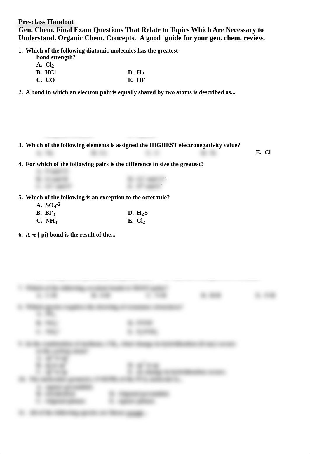 Gen Chem Review Questions to Prepare for Organic Chemistry.pdf_dqjsw4bkeyw_page1