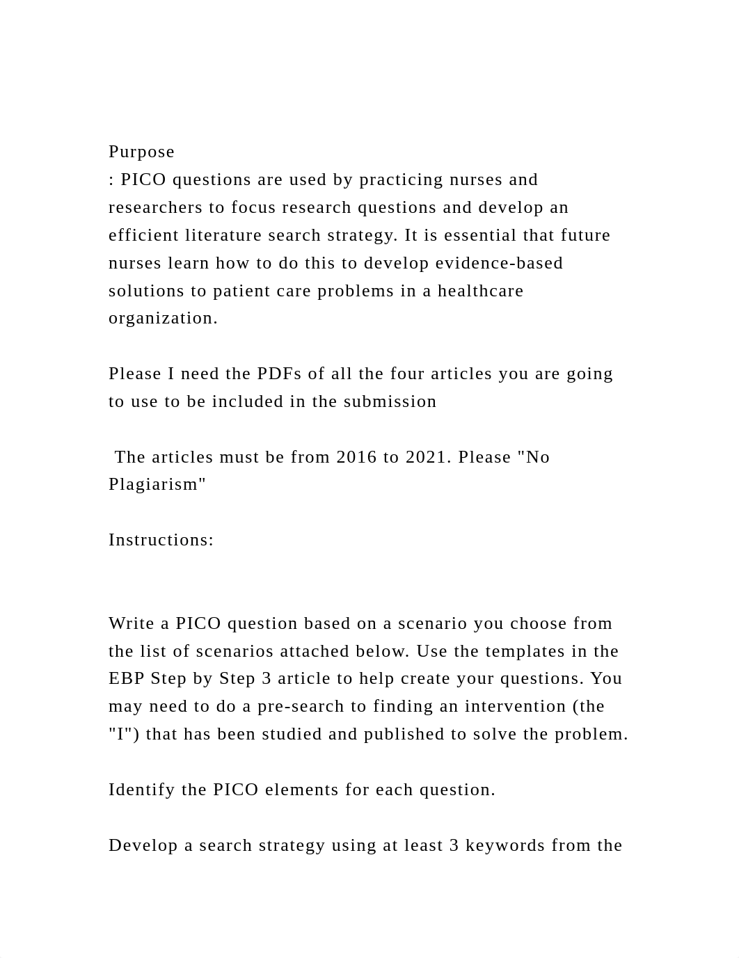 Purpose PICO questions are used by practicing nurses and resear.docx_dqjuzjk99dk_page2