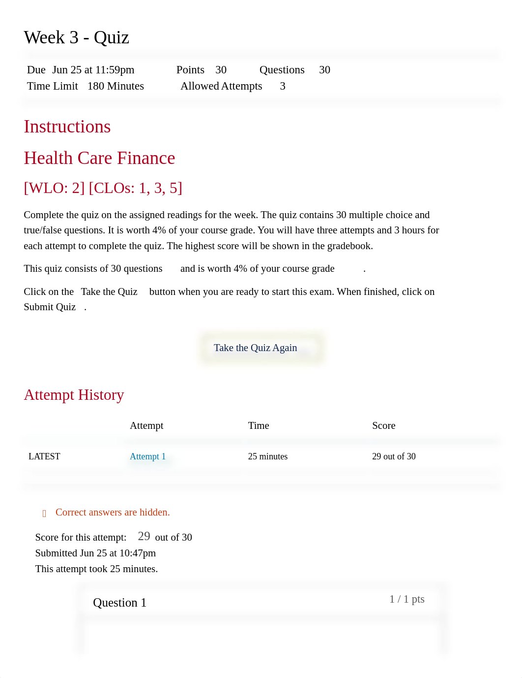Week 3 - Quiz_ HCA460_ Health Care Administration Capstone (HCN2323A) 29 out of 30.pdf_dqk6lcac49g_page1