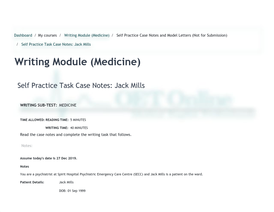 Writing Module (Medicine)_ Self Practice Task Case Notes_ Jack Mills.pdf_dqkjo8jp1ov_page1