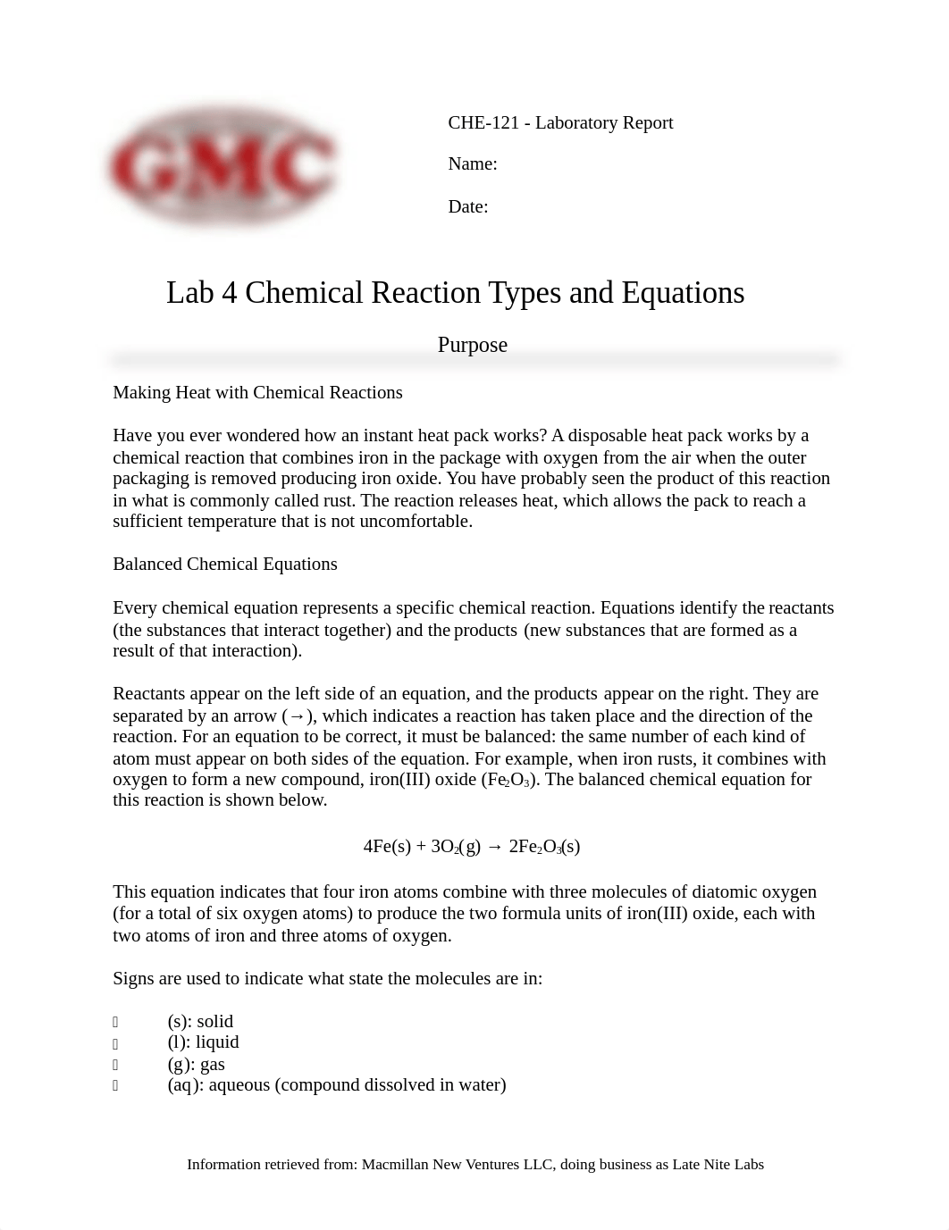 Lab 4 - Chemical Reactions Types and Their Equations.docx_dqkp9xjwb8i_page1