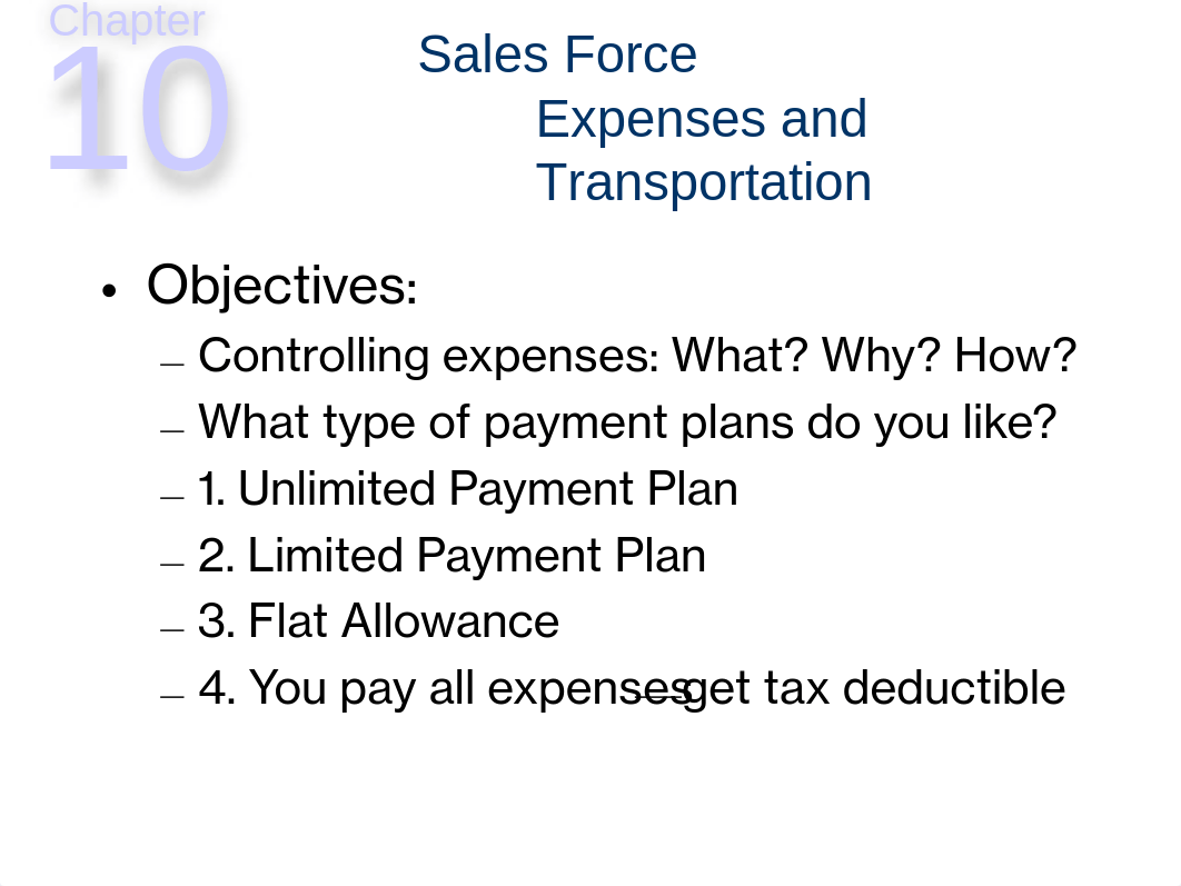 chapter 10--Sales Force Expenses and Transportation - Notes_dqkrqcfiw4h_page1