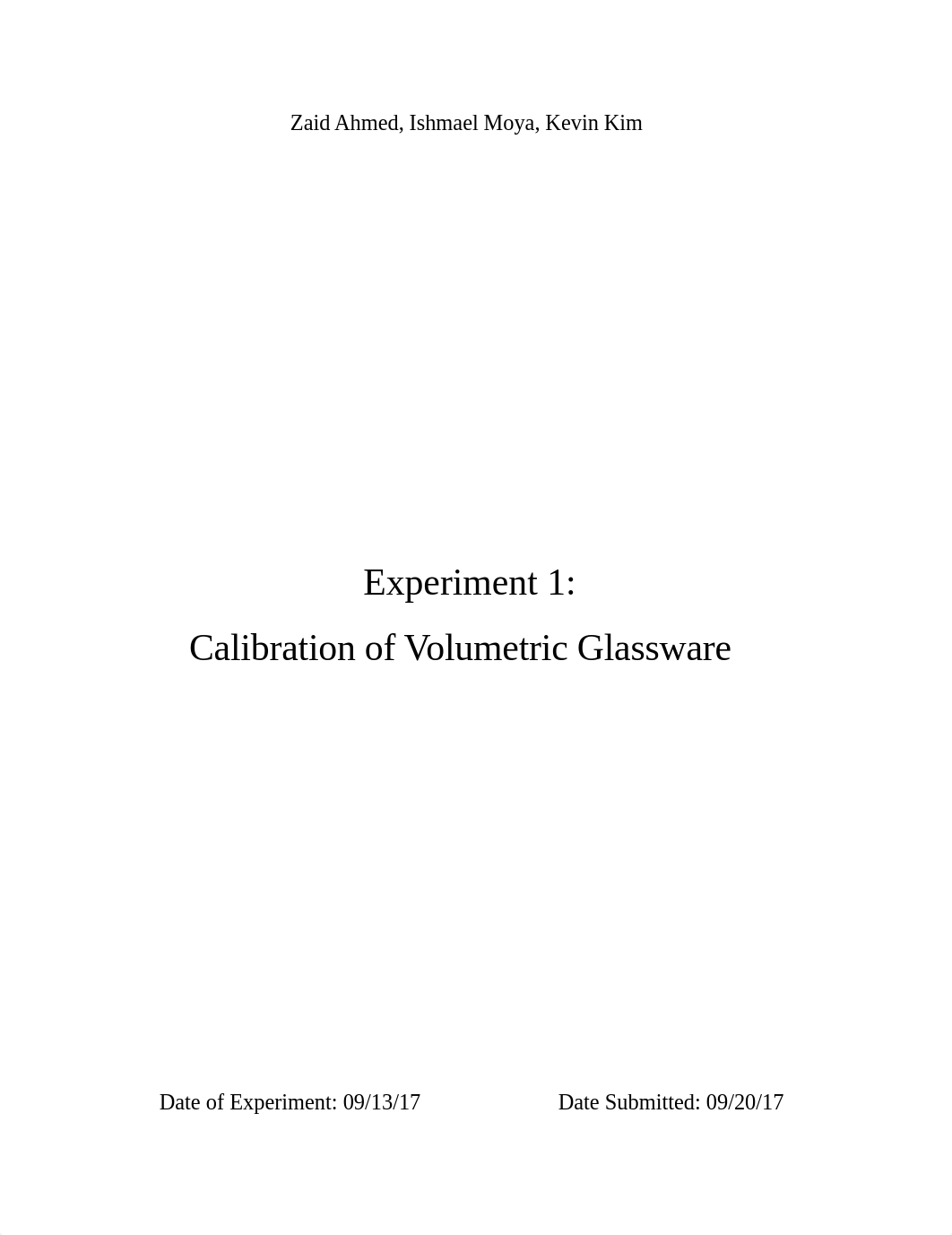 Experiment 1 - Calibration of Volumetric Glassware.docx_dqlxqfemstx_page1