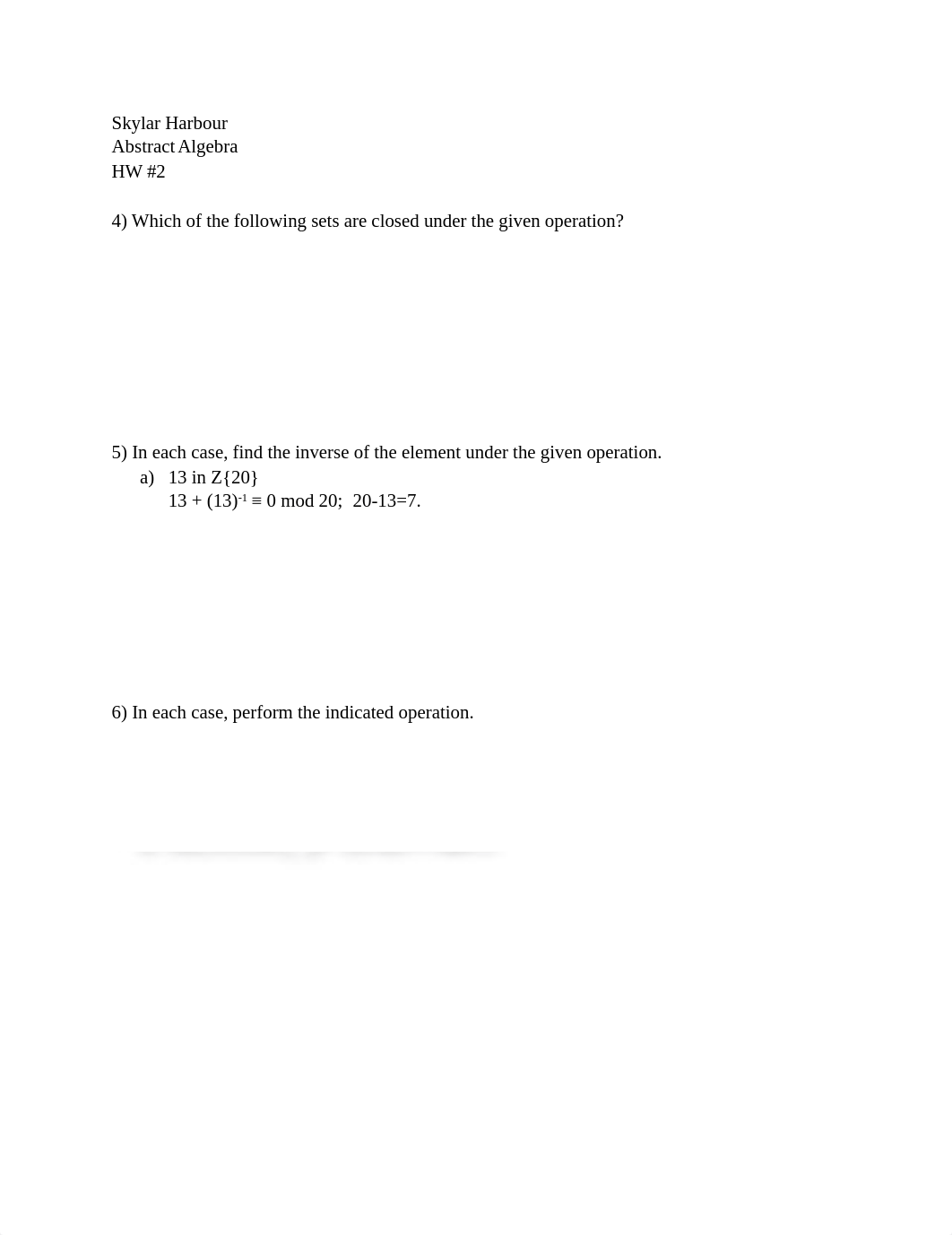 Abstract Algebra HW #2.pdf_dqm3z4fcq40_page1