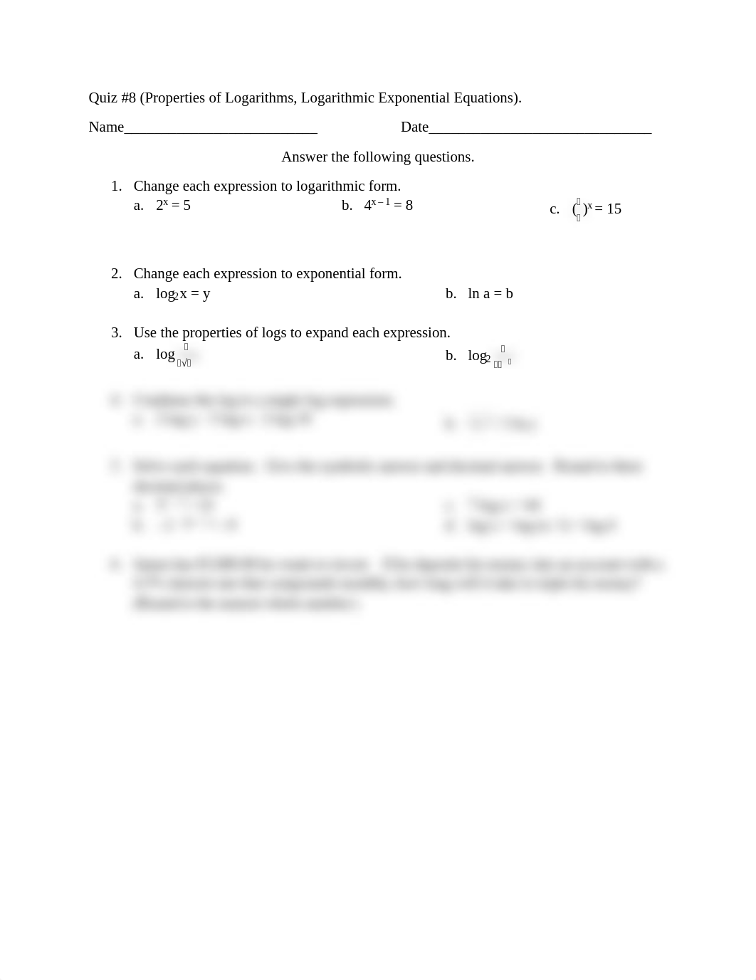 Quiz 8 Logs and Exponentials (2).pdf_dqmjqv44b67_page1