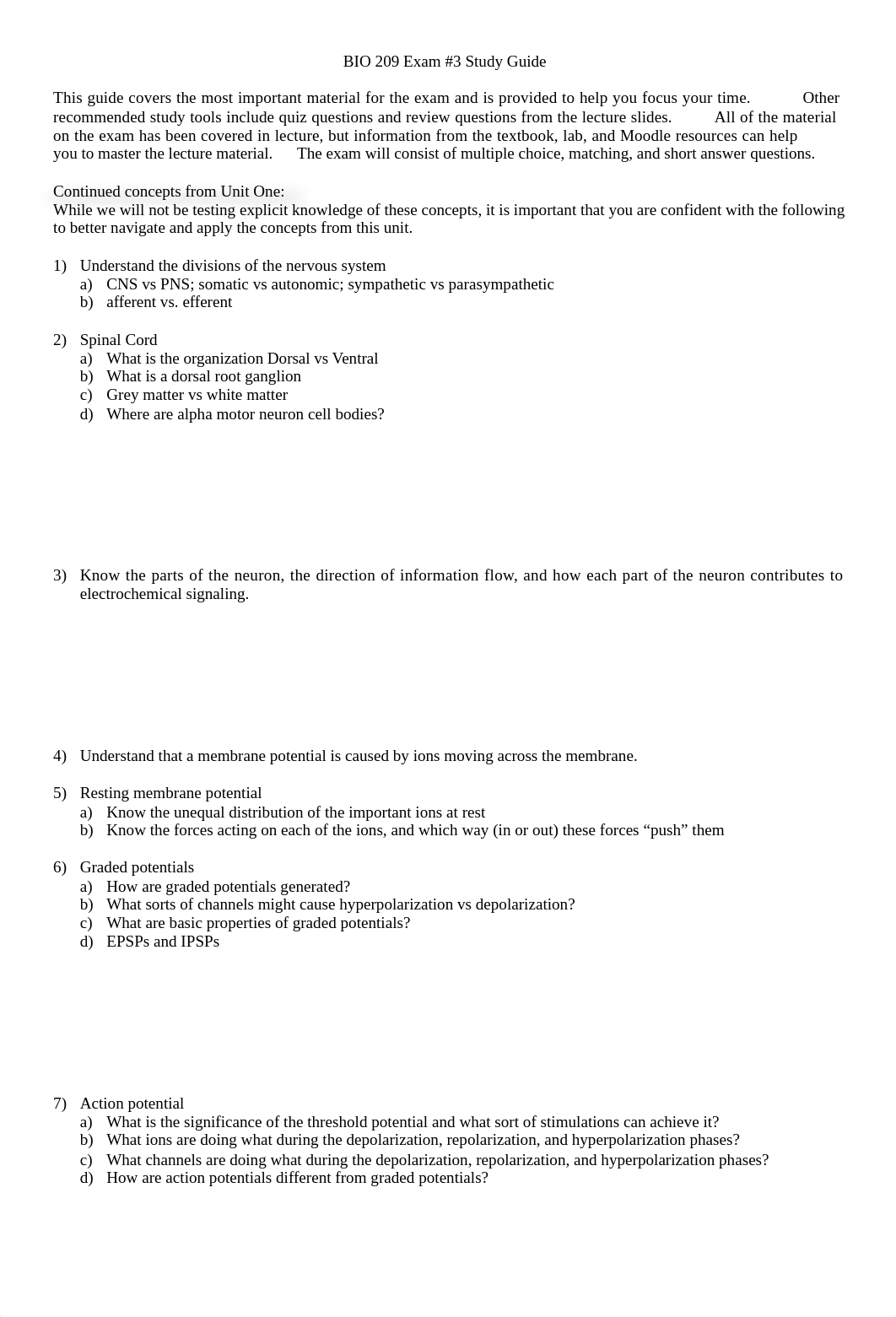 BIO209 17Fa Exam 3 Study Guide.docx_dqmwmugndkp_page1