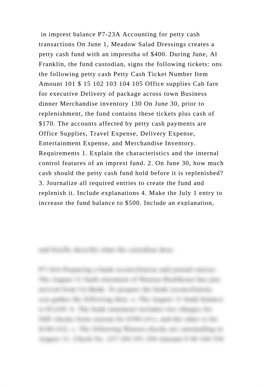 in imprest balance P7-23A Accounting for petty cash transactions On J.docx_dqn2veldp9k_page2