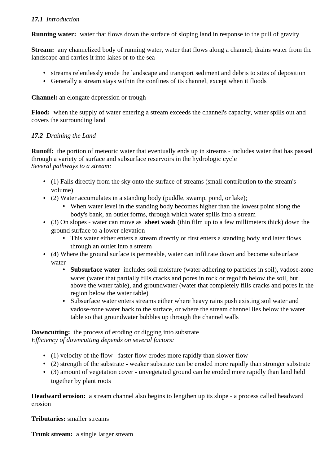 Chapter 17 Notes: Streams and Floods - the Geology of Running Water_dqnldlgb0uc_page1