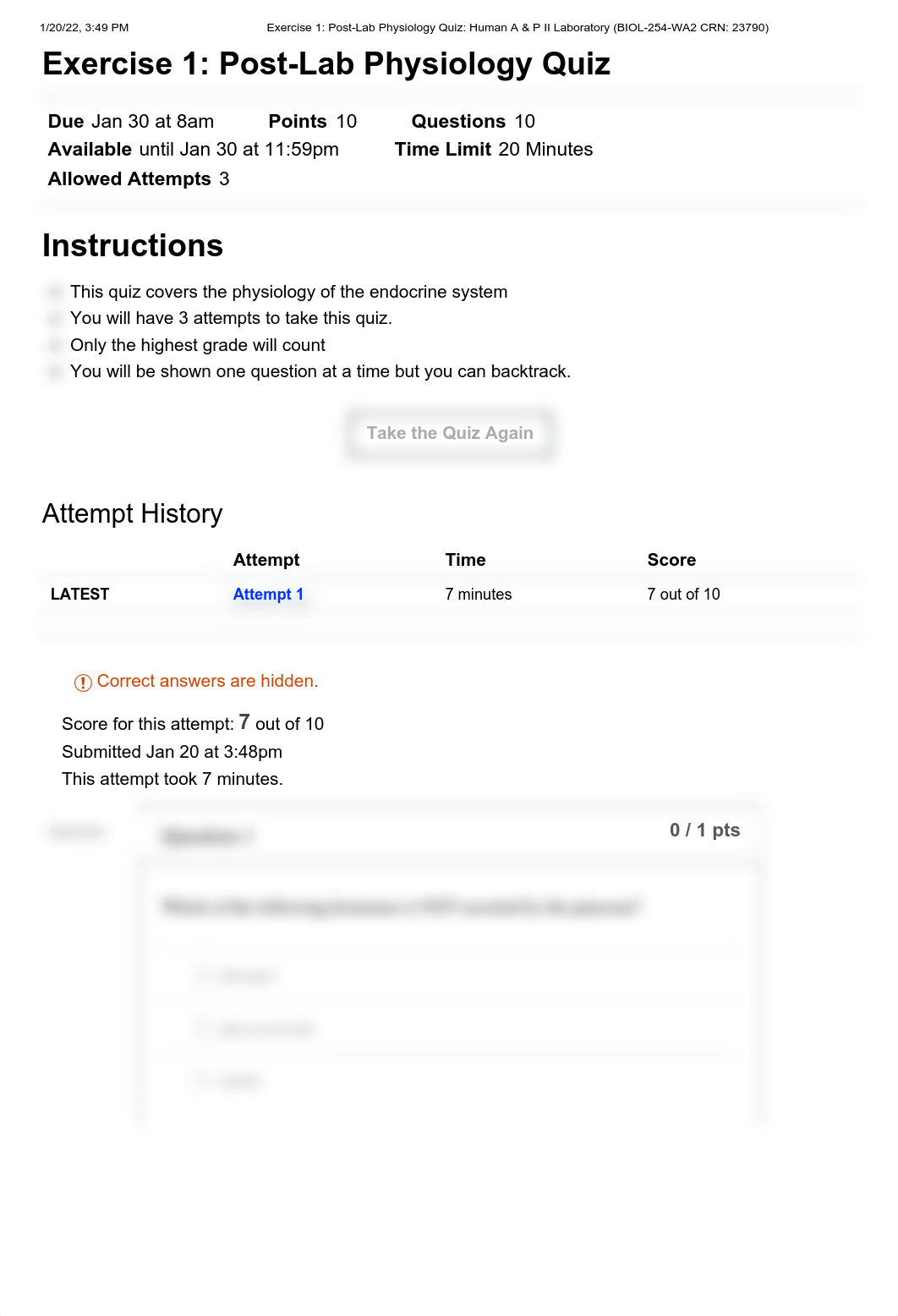 Exercise 1_ Post-Lab Physiology Quiz_ Human A & P II Laboratory (BIOL-254-WA2 CRN_ 23790).pdf_dqnm0ot8gms_page1