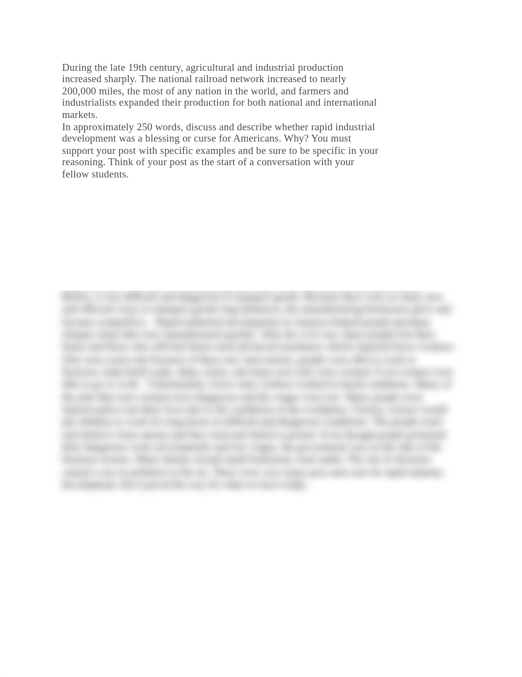 HIST 2020 rapid industrial development was a blessing or curse for Americans.docx_dqnwnibr7sh_page1