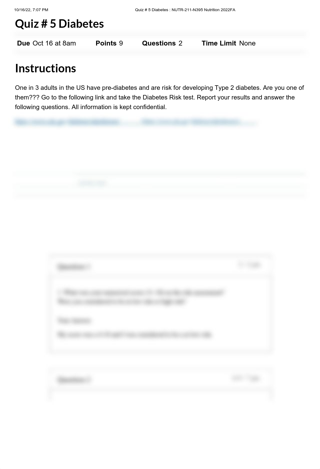 Quiz # 5 Diabetes _ NUTR-211-N395 Nutrition 2022FA.pdf_dqnygks58hk_page1