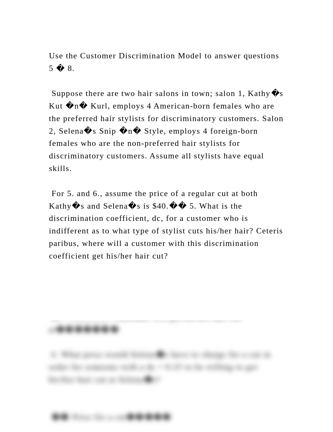 Use the Customer Discrimination Model to answer questions 5 � 8..docx_dqnzw0ie07o_page2