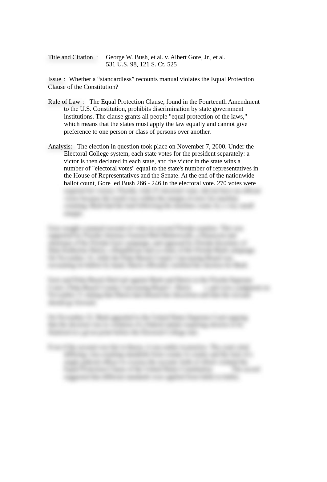 Sample IRAC  Bush v Gore-10 (1).doc_dqo6rlrgv9q_page1