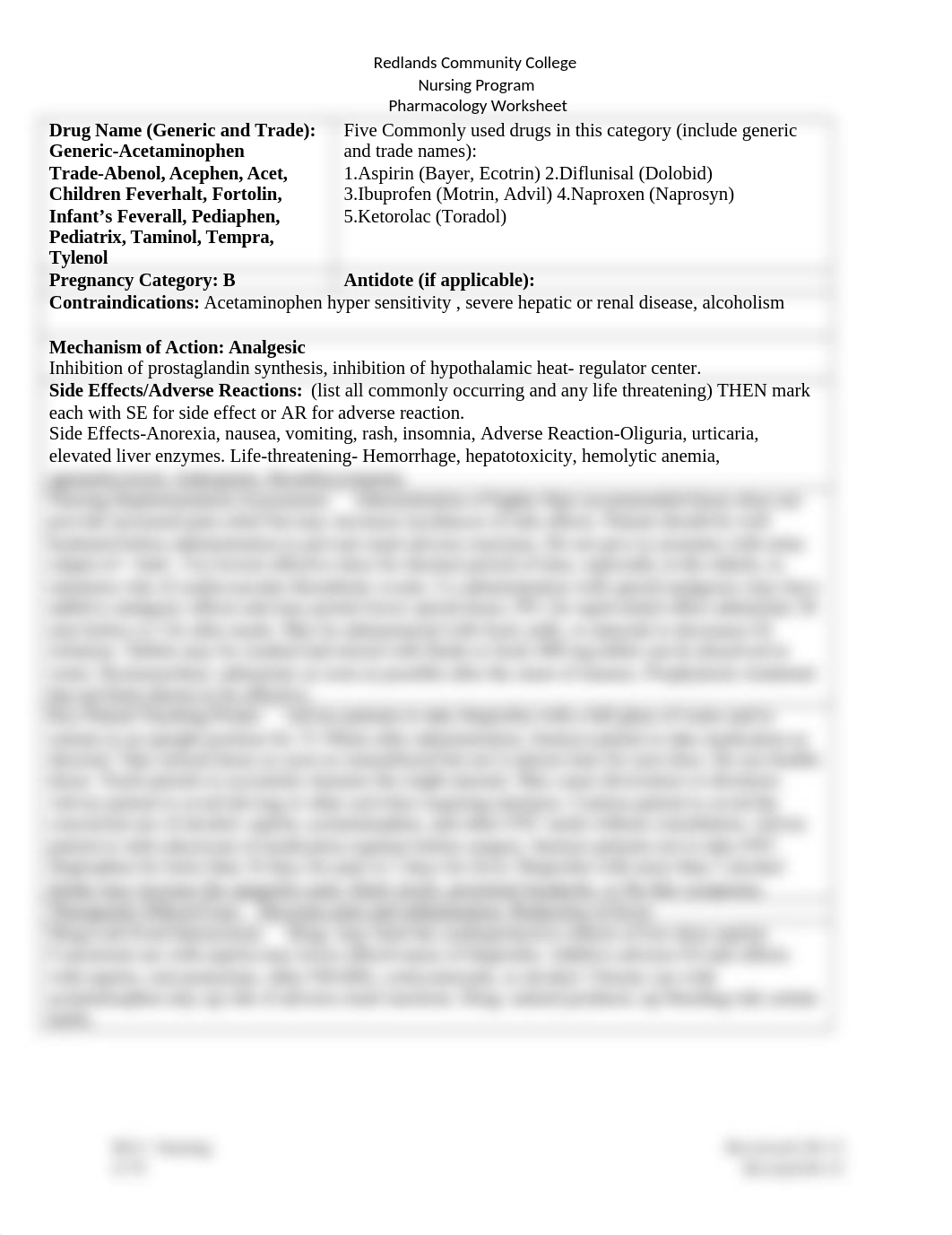 Acetaminophen drug card.docx_dqoc7o5g1h1_page1