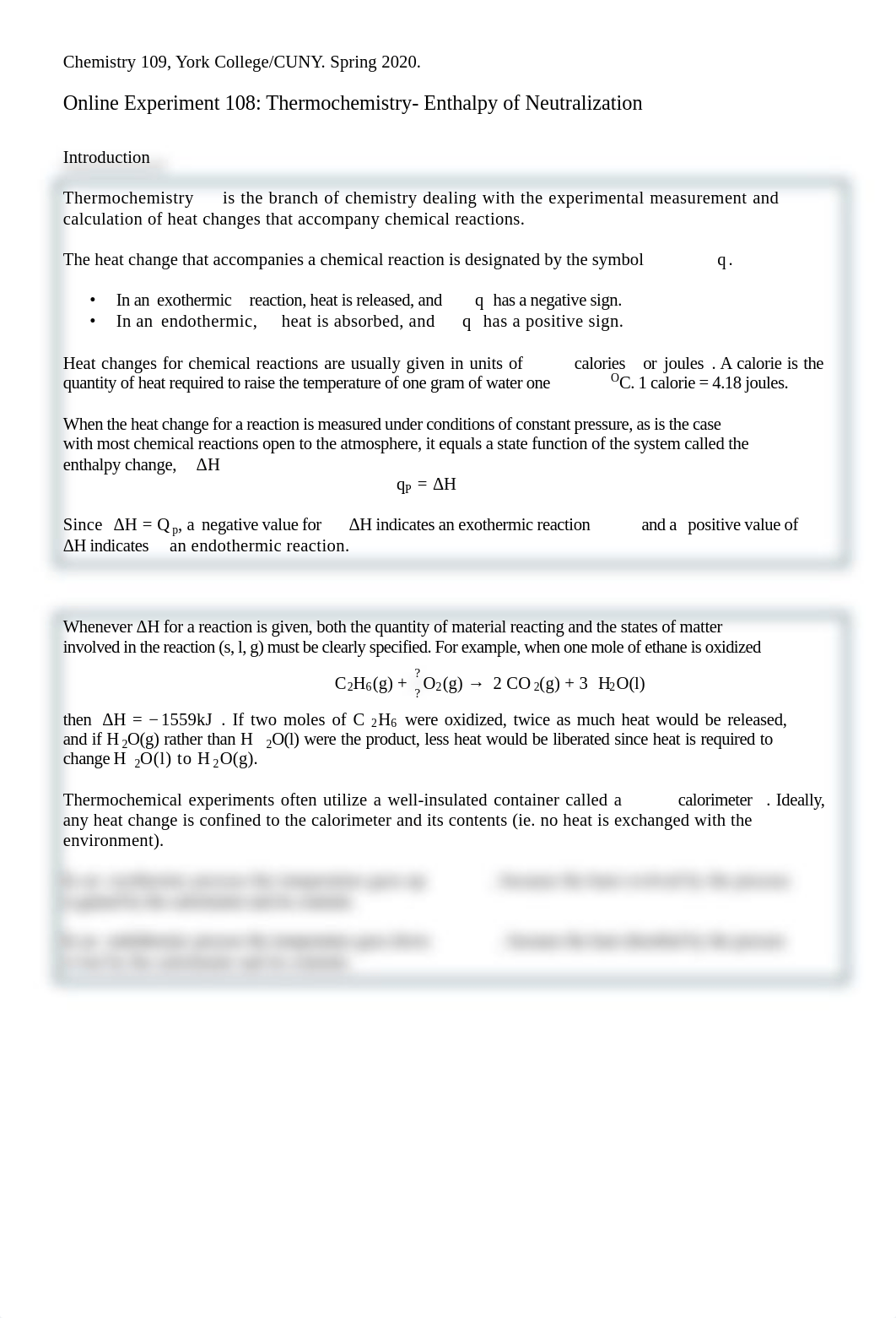 Chem 109 EXPERIMENT 10 Thermochemistry fall 2018 - updated.pdf_dqocggjz156_page1