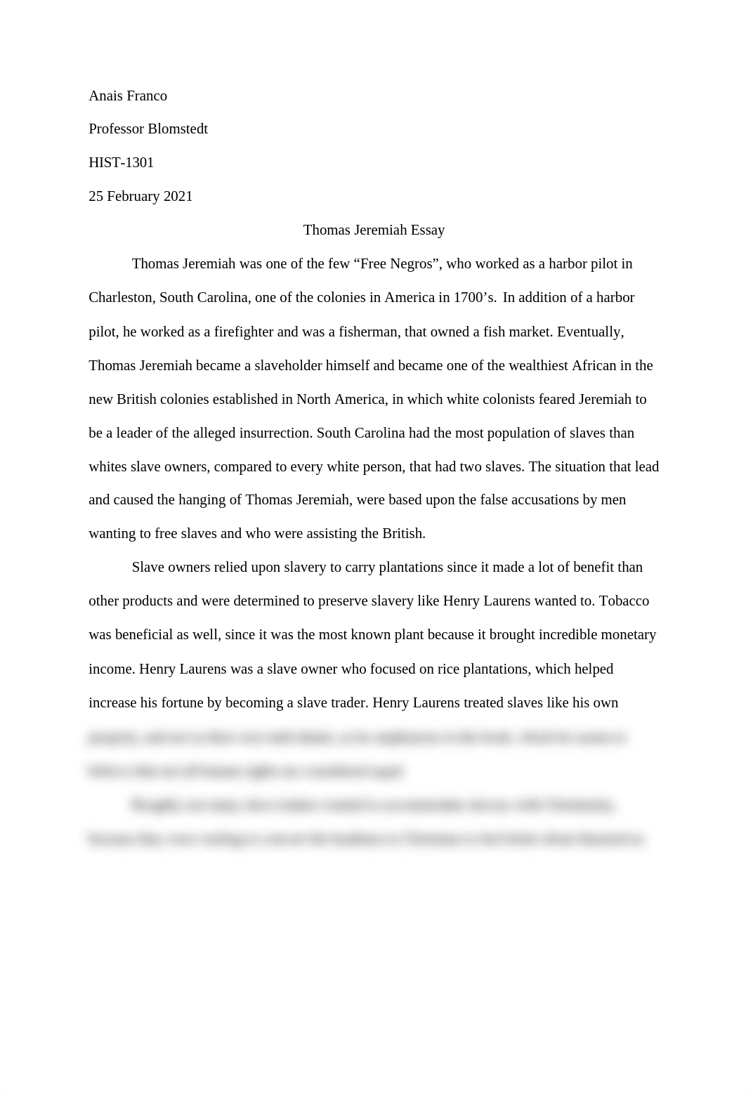 Anais Franco: Thomas Jeremiah Essay.docx_dqp1cqgd1c7_page1