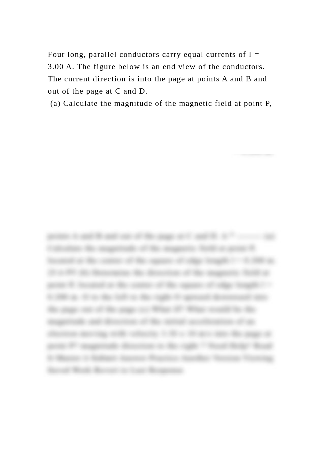 Four long, parallel conductors carry equal currents of I = 3.00 A. T.docx_dqp84fevgow_page2