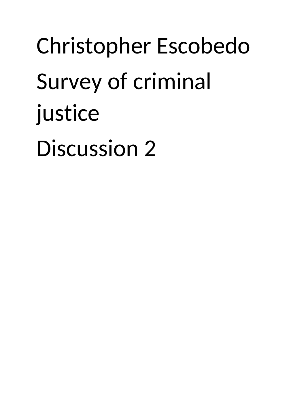 Introduction of criminal justice Discussion 2.docx_dqpr5oumg9h_page1