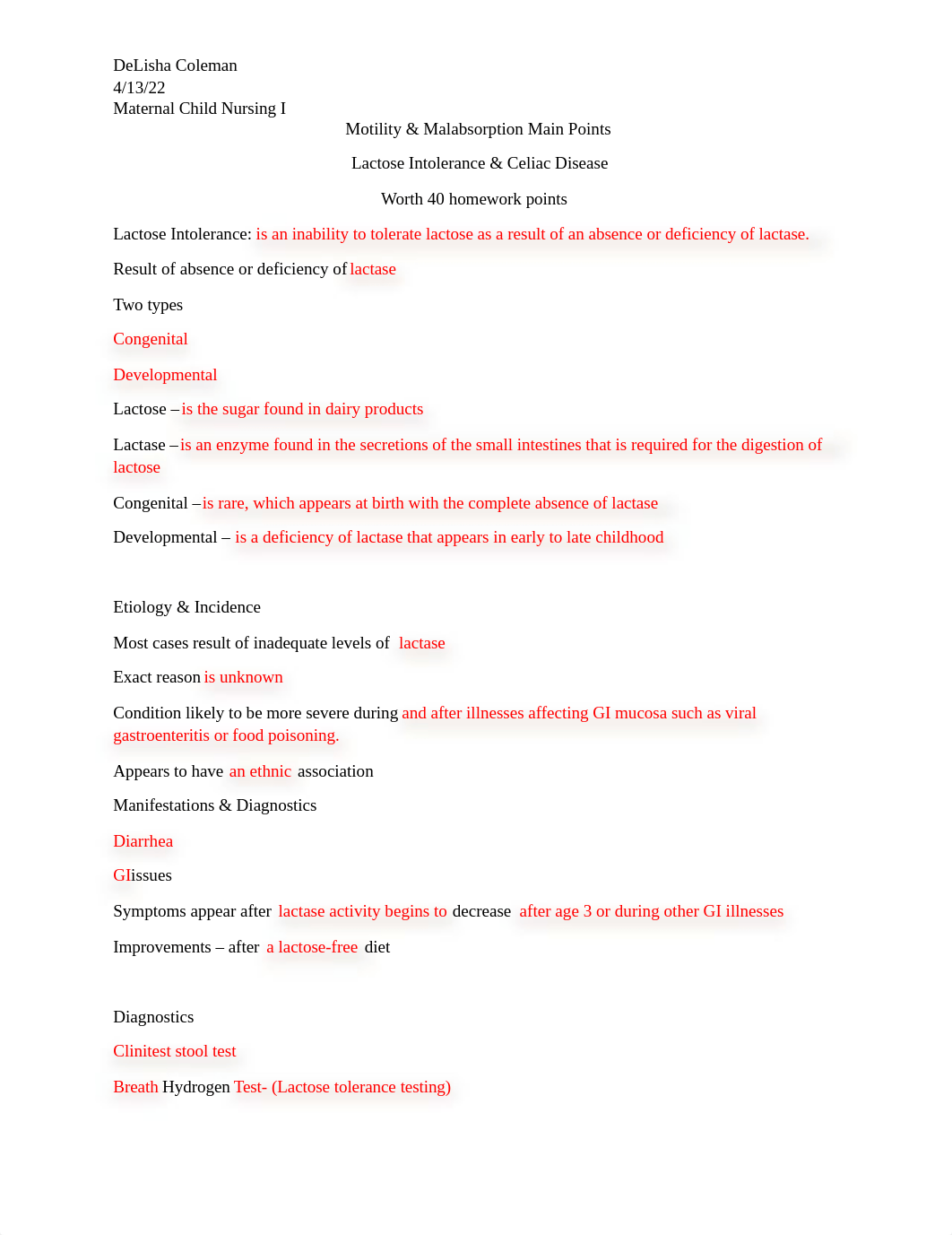 Lactose intolerance and Celiac Disease Main Points.docx_dqpu05a1pj2_page1