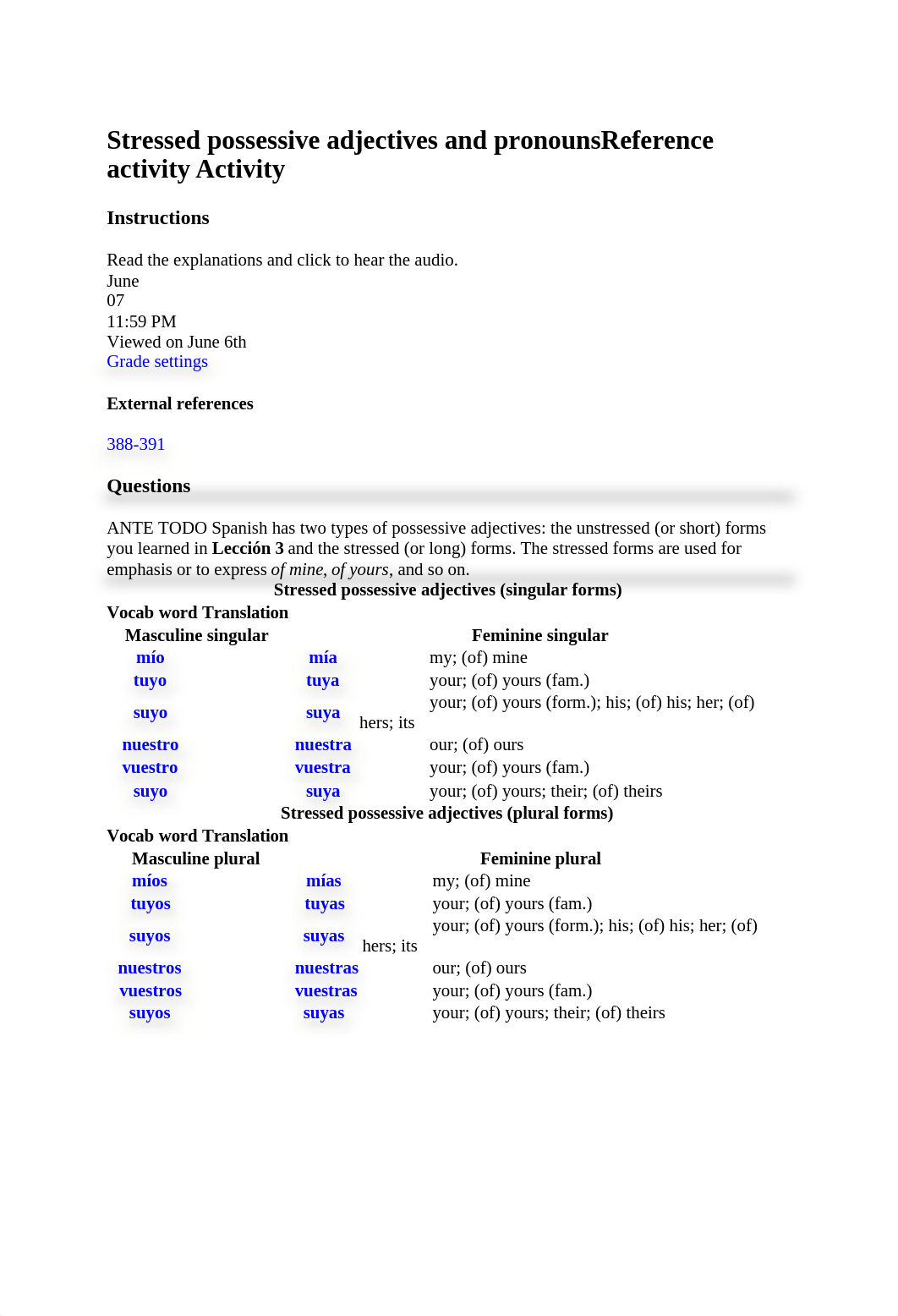 Stressed possessive adjectives and pronounsReference activity Activity.docx_dqpv85isy6f_page1