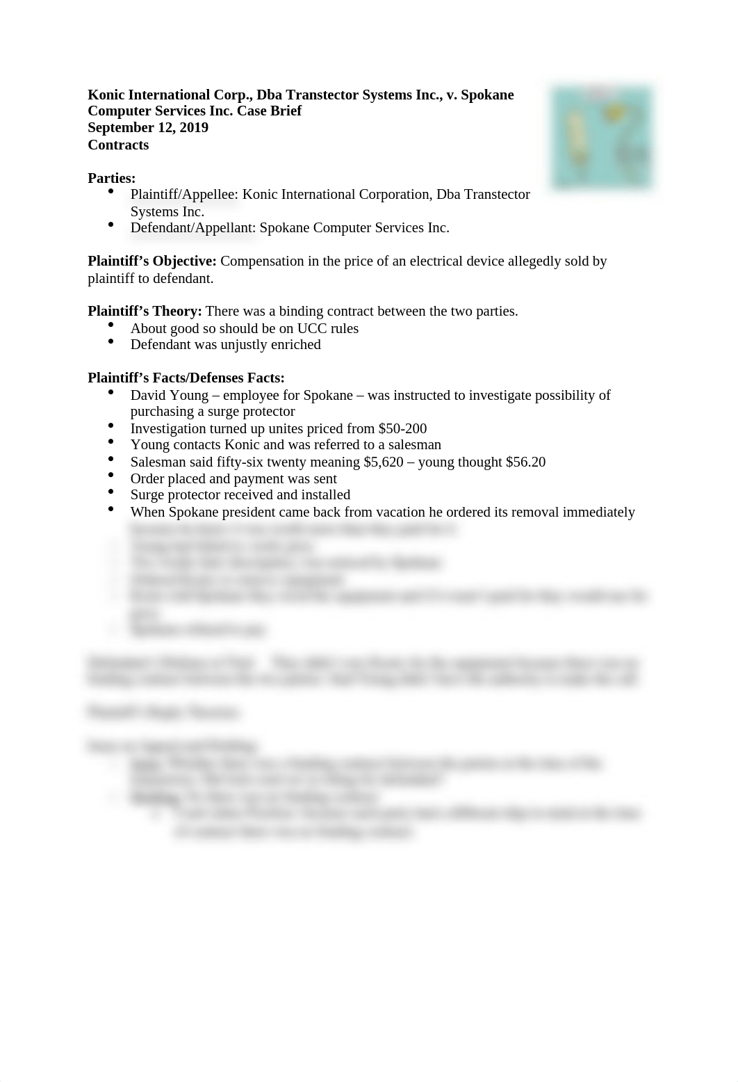 Konic v. Spokane Case Brief.docx_dqpzzjvce2t_page1