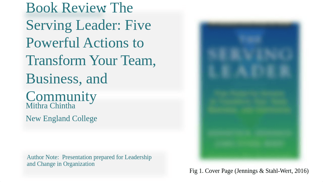 Book Review_The Serving Leader(Five Powerful Actions to Transform Your Team, Business, and Community_dqqbnafeen6_page1