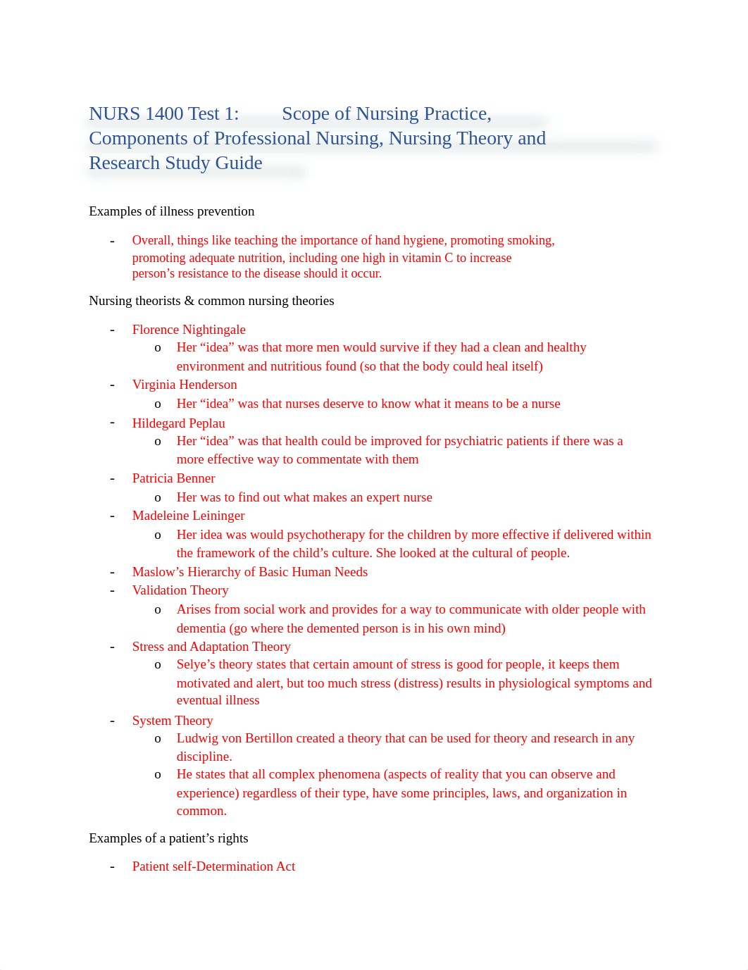 NURS 1400 Test 1 Study Guide.docx_dqqhx7yhump_page1