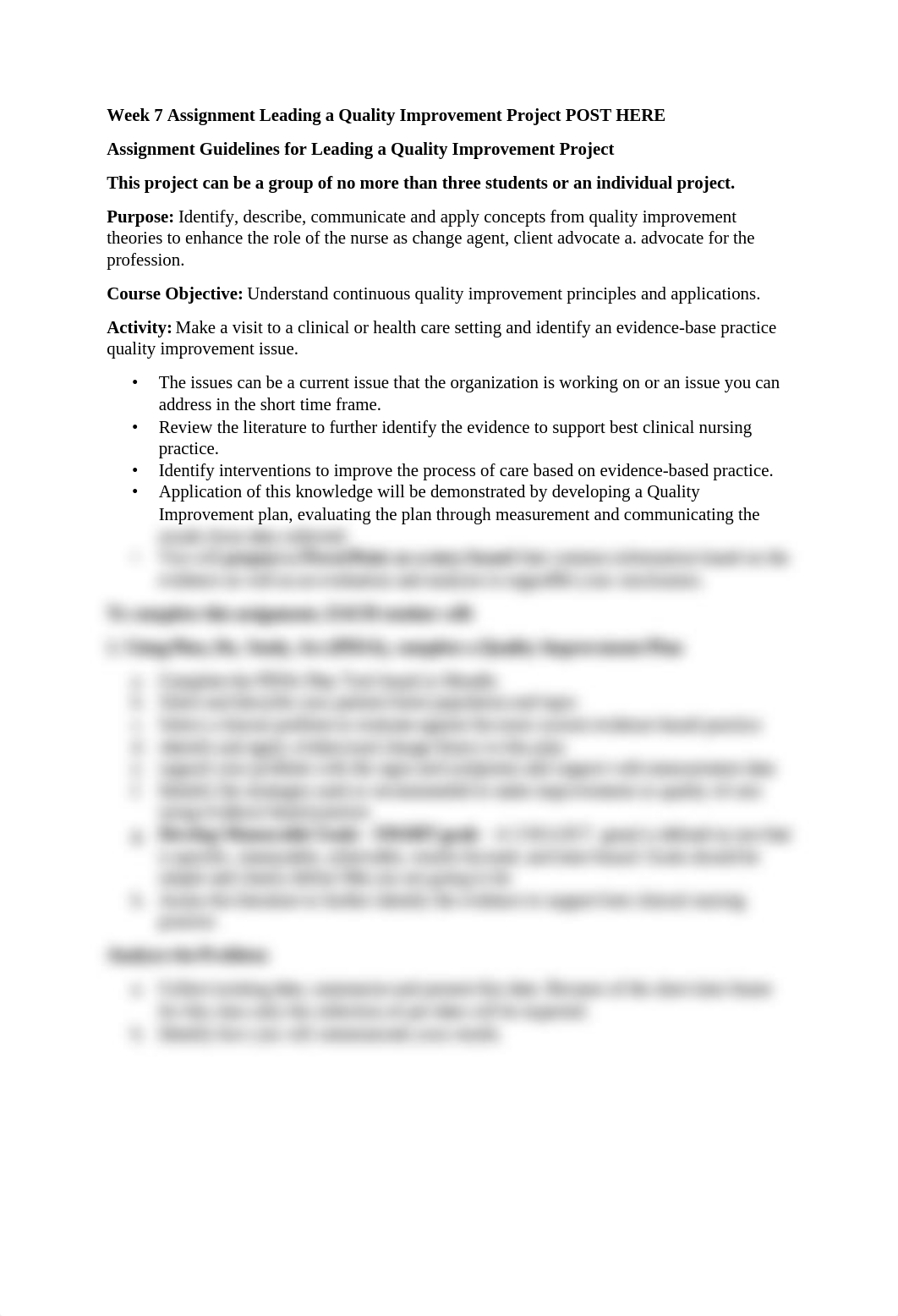 Week 7 Assignment Leading a Quality Improvement Project POST HERE.docx_dqqlr1zjgme_page1