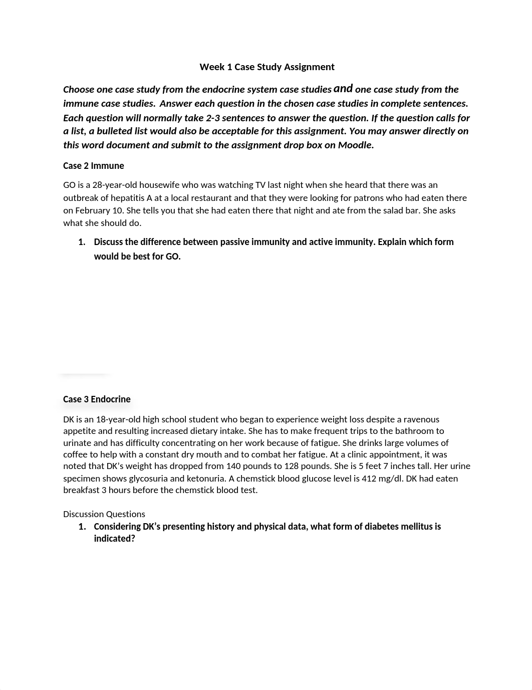 Week 1 Case Study Assignment Immune and Endocrine (2).docx_dqqoqwswvc1_page1