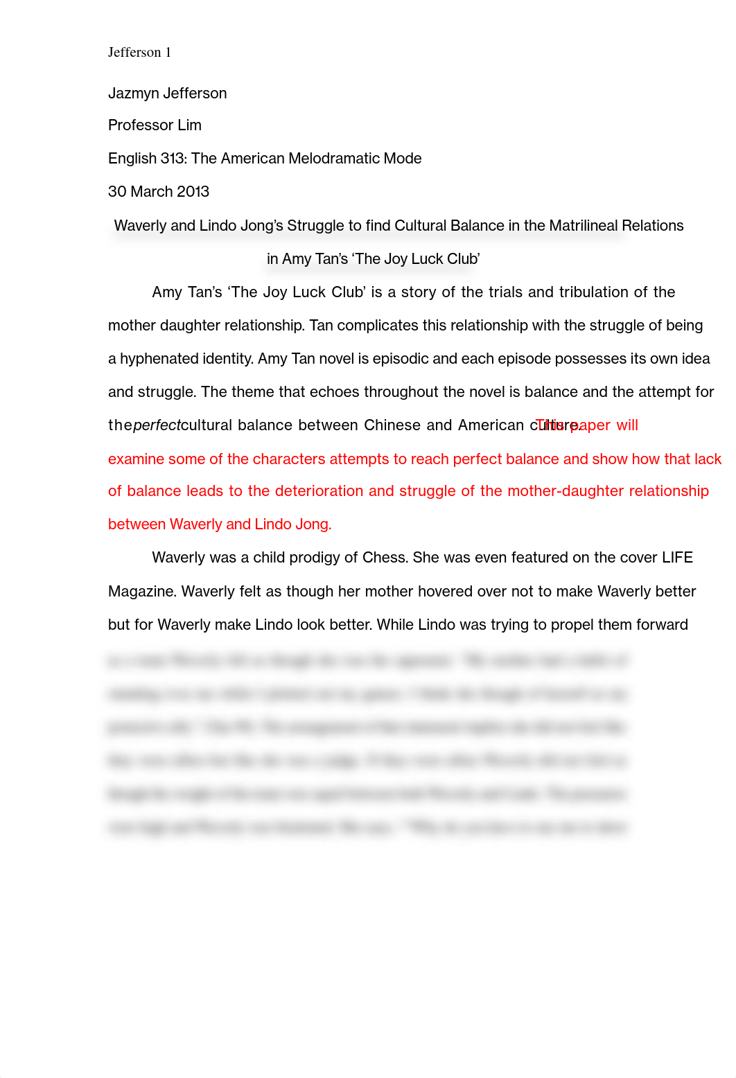 Waverly and Lindo Jong's Struggle to find Cultural Balance in the Matrilineal Relations in Amy Tan's_dqqr3fd2ez8_page1