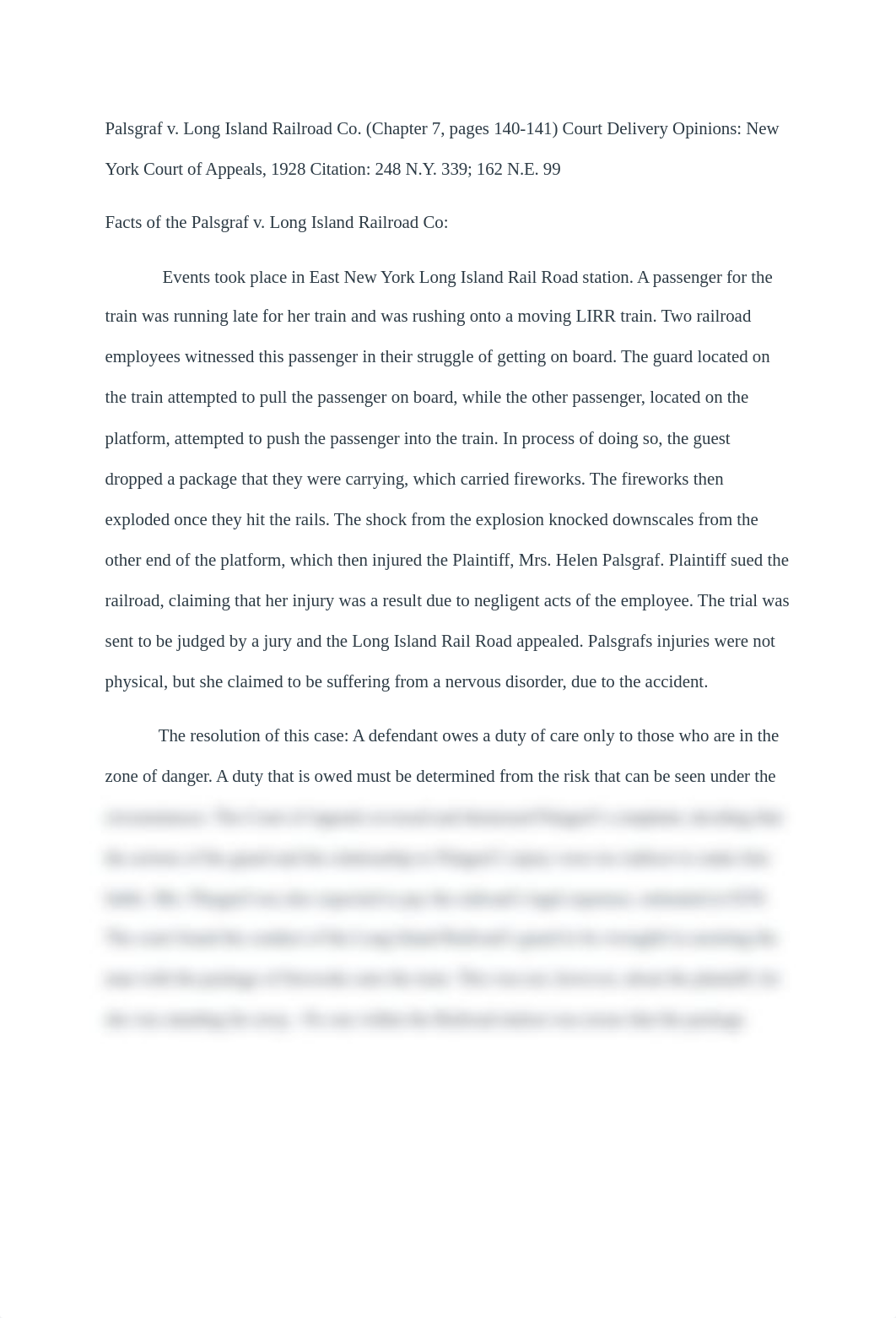 Law 303 October assignment Palsgraf v. Long Island Railroad Co.pdf_dqr1sz0bdaq_page1