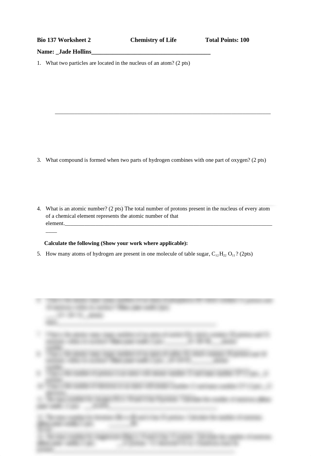 Bio 137 Worksheet 2                          Chemistry of Life                   Total Points (1).do_dqrh8gmopzo_page1