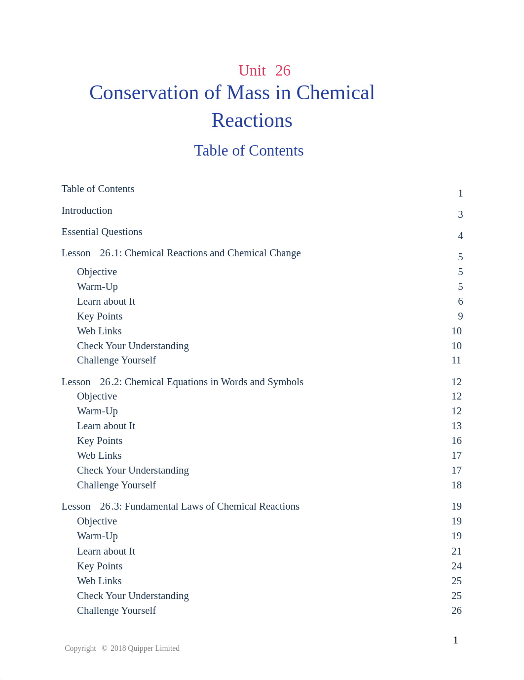 26. Science 10 Unit 26 Conservation of Mass in Chemical Reactions (Study Guide).pdf_dqrsk951lcw_page1