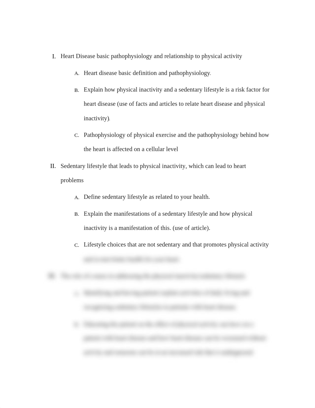 Physical Inactivity Related to Heart Disease Outline- Notes_dqru507633w_page1