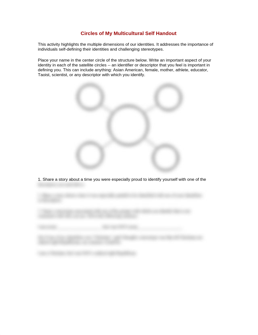 Circles of My Multicultural Self Handout_dqrvdlddrr3_page1