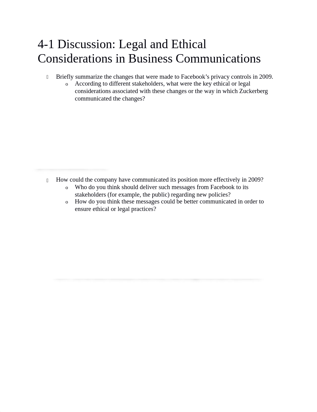 COM-127- 4-1 Discussion - Legal and Ethical Considerations in Business Communications.docx_dqrzgn39b7s_page1